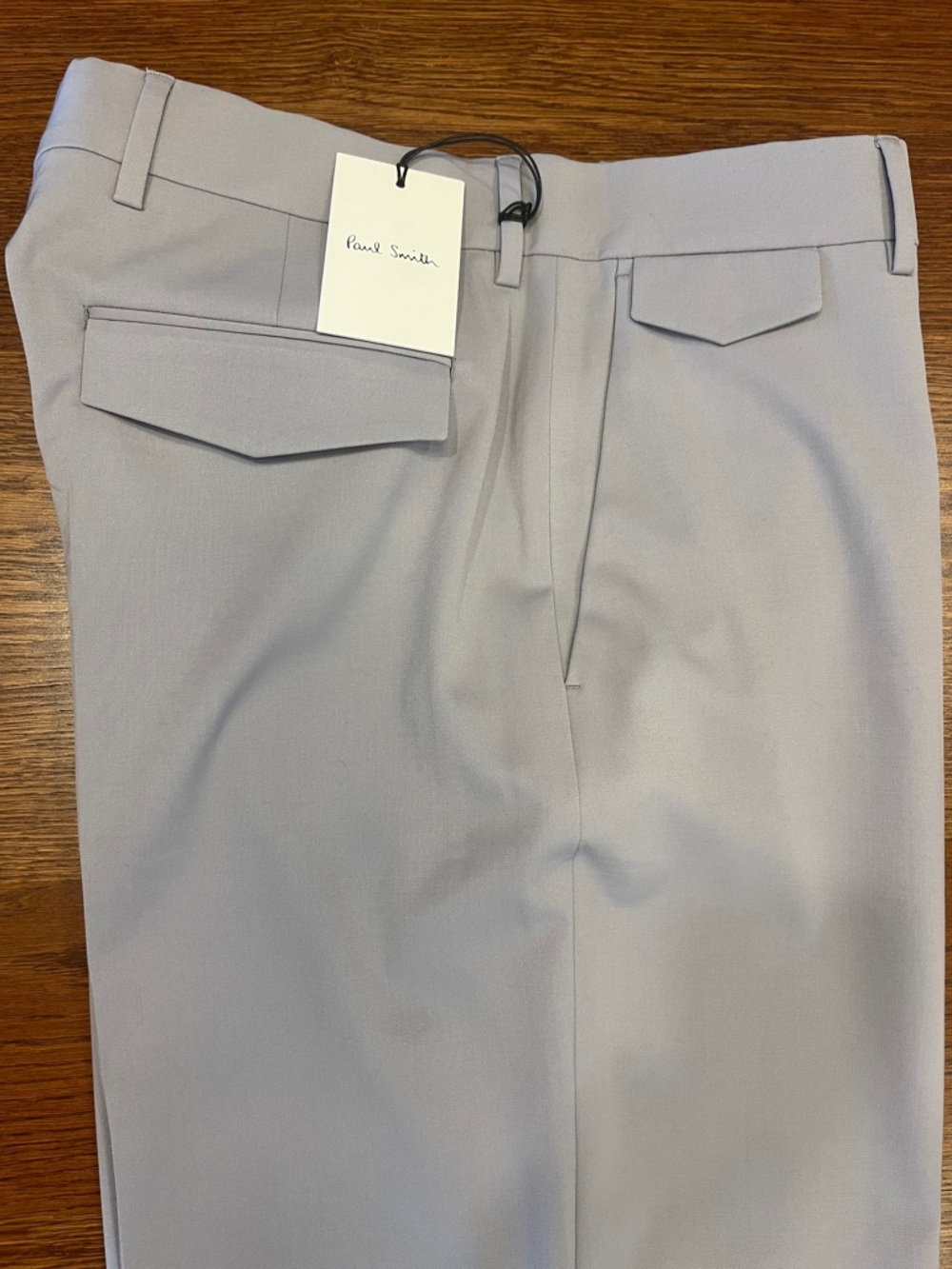 Paul Smith Men's Light Gray / Light Mauve Dress Trousers {Size 34x36 unfinished}
